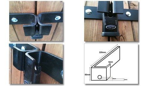Security hasp 5mm very heavy - 5mm,