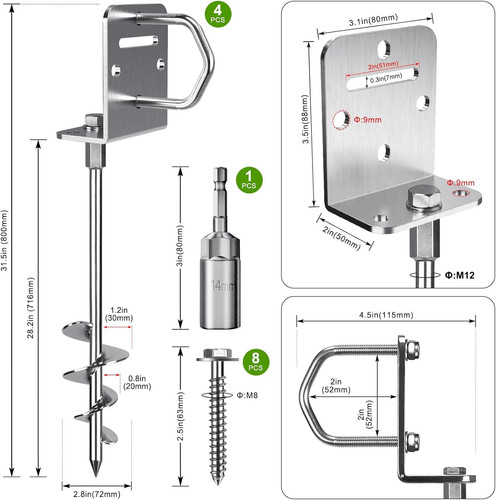 Pack 24 ground - pack, 24"