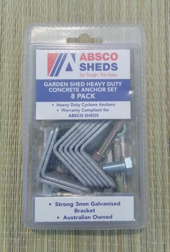 Garden shed concrete anchor - shed,