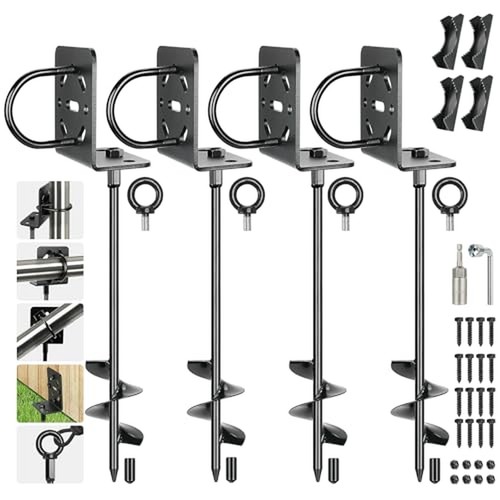 Ground anchors screw - in, 20"