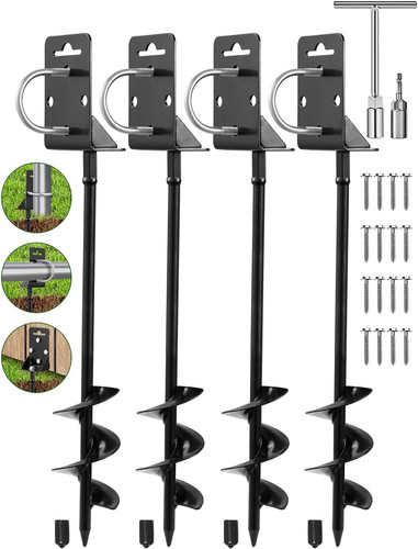 Ground anchors screw - ground,
